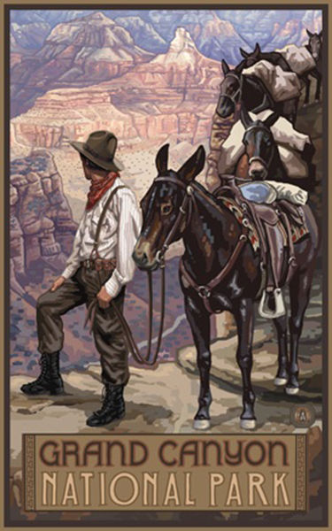 Grand Canyon retro poster